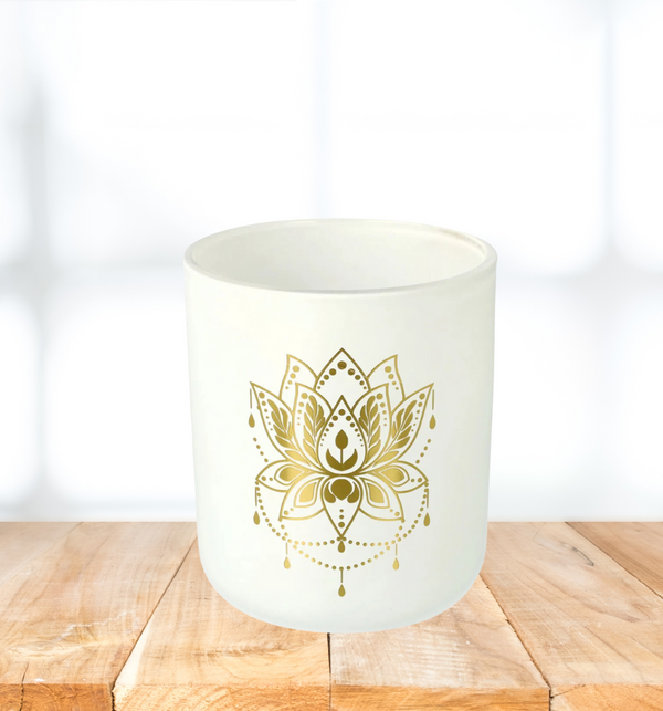 CANDLE - GOLD FLOWER
